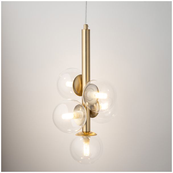 SIGMA 40857 PERLA LUX 5 lamap wisząca transparentny