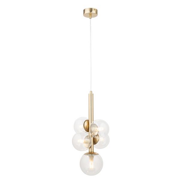 SIGMA 40857 PERLA LUX 5 lamap wisząca transparentny