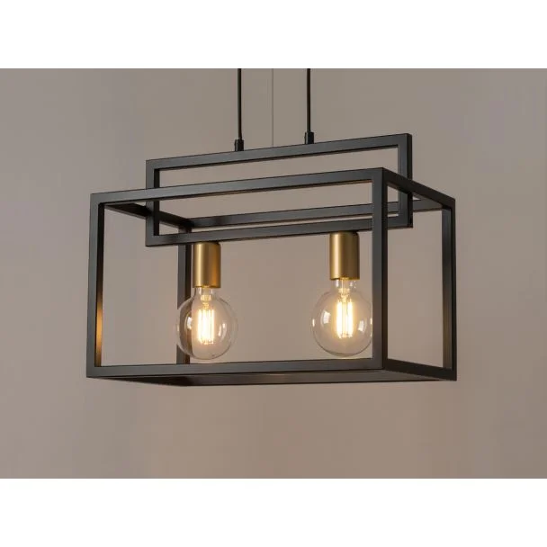 SIGMA 32439 VIGO 2 czarny złoty lampa wisząca