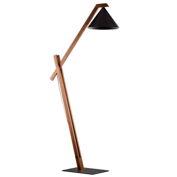 SIGMA 41632 DECO Lampa podłogowa czarny/ciemny brąz