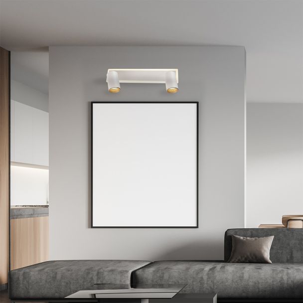 LIGHT PRESTIGE Spot Parma 2 2xGU10 + 1xLED CCT biały LP-0612/2WS WH