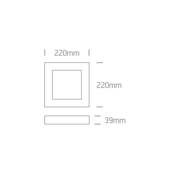 ONE LIGHT 62122F/W/W Morfi biały plafon LED IP40 3000K 22W