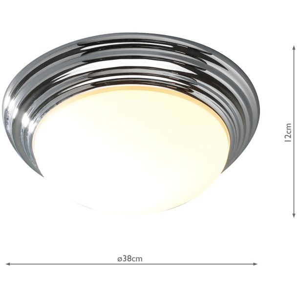 DAR BAR5050 BARCLAY FL LGE POL CHR IP44