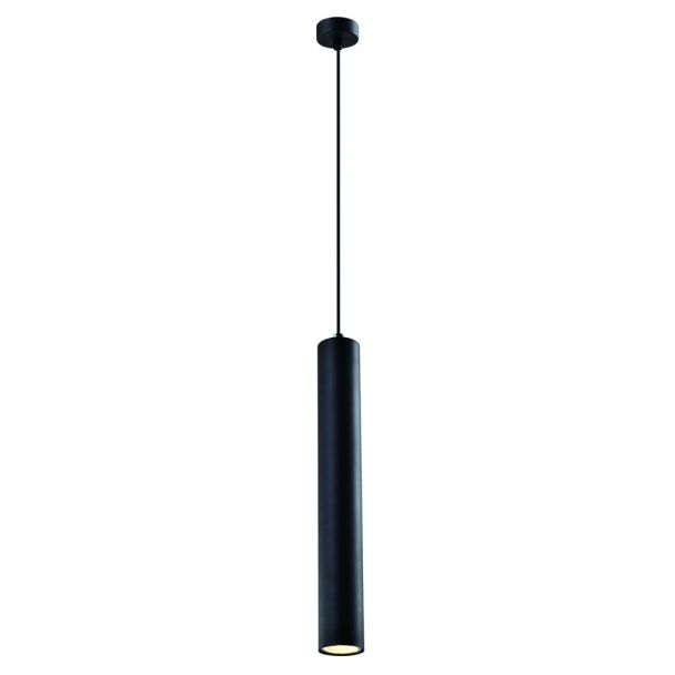 CANDELLUX 31-78551 TUBO LAMPA WISZĄCA CZARNY 1X25W GU10 KLOSZ 40CM CZARNY