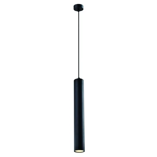CANDELLUX 31-78551 TUBO LAMPA WISZĄCA CZARNY 1X25W GU10 KLOSZ 40CM CZARNY