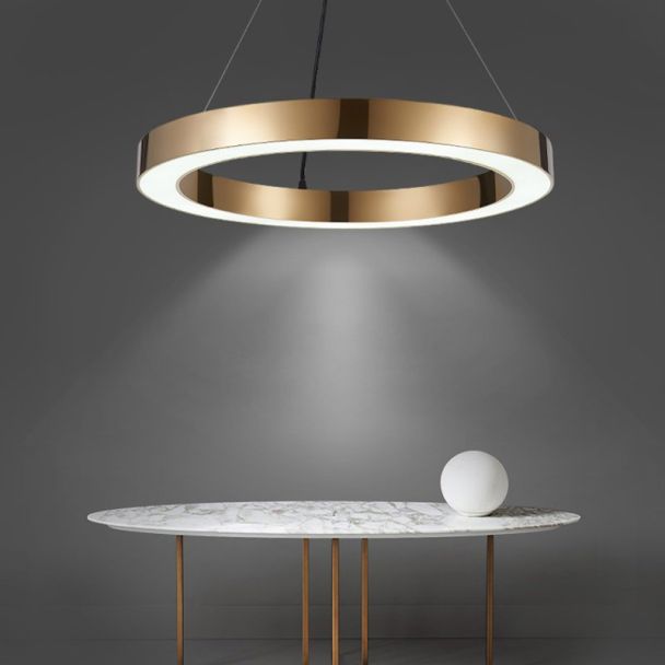 Step into Design ST-8848-60 brass Lampa wisząca CIRCLE 60 LED mosiądz 60 cm