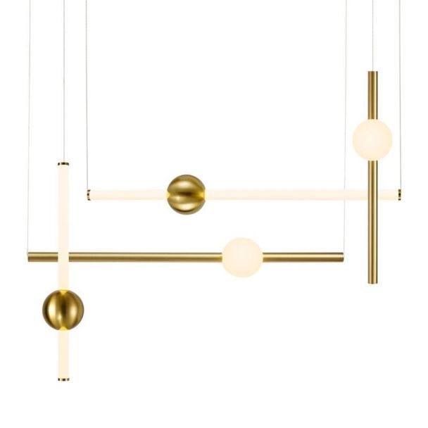 Step into Design ST-1691L-4 Lampa wisząca O-LINE L-4 LED mosiądz 110 cm