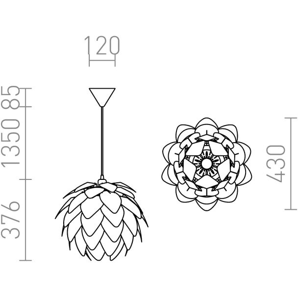 RENDL R12382 ENCOMBRE wisząca chromowana folia 230V E27 42W