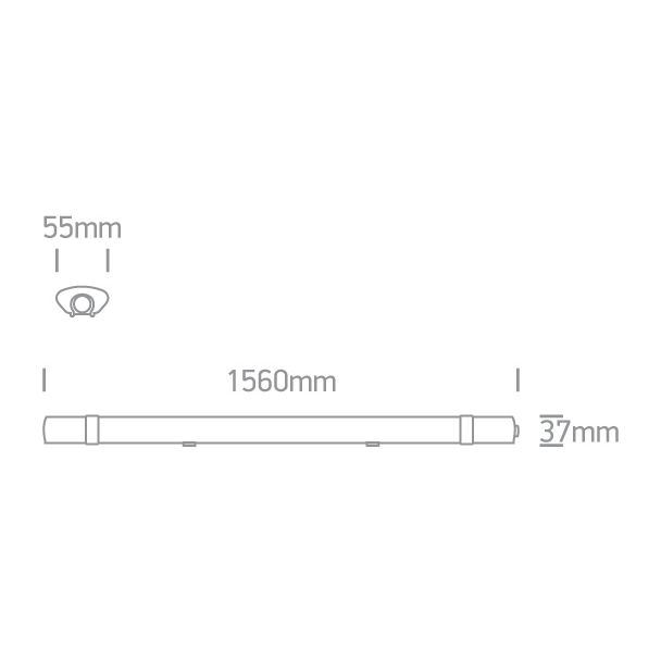 ONE LIGHT 38145LA/D Paksos 3 biała oprawa przemysłowa LED IP65 6000K