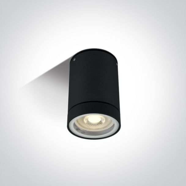 ONE LIGHT 67130C/B Lido czarny zewnętrzny cylinder sufitowy 35W MR16 GU10