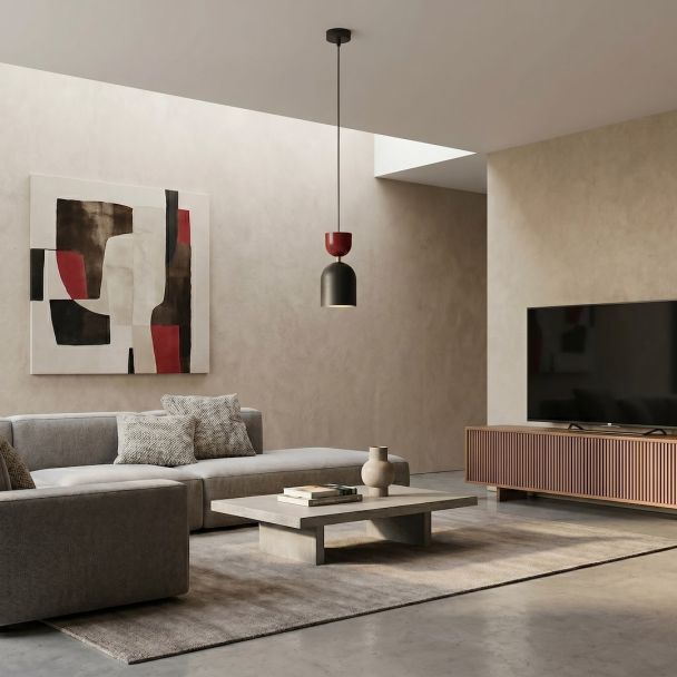 EMIBIG 1737/1B GAUDI 1 BLACK BURGUNDY Lampa wisząca