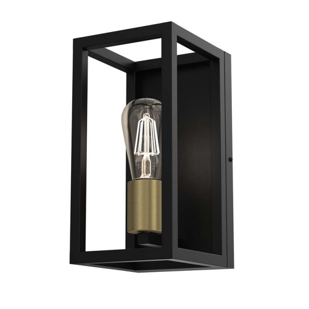 LUMINEX 4413 kinkiet Frame black/antic brass 1xE27