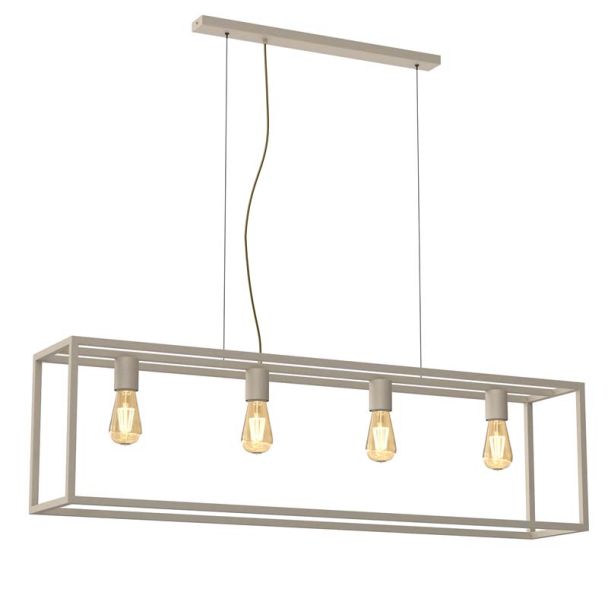 LUMINEX 4429 żyrandol Frame beige 4xE27