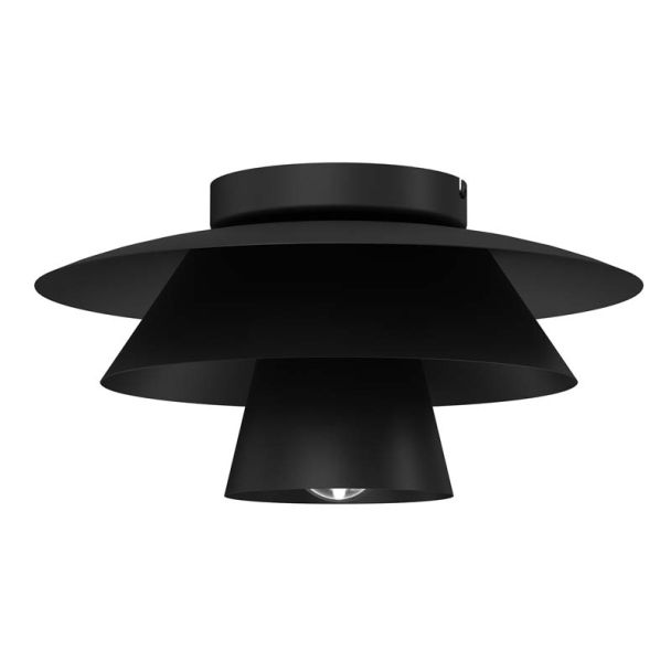 LUMINEX 4493 plafon Plato black 1xE27