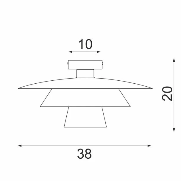 LUMINEX 4497 plafon Plato beige 1xE27