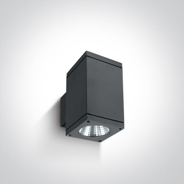 ONE LIGHT 67138A/AN/W Drymaia zewnętrzny kinkiet antracyt 3000K 2x6W IP54