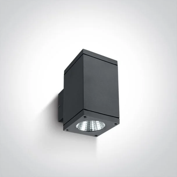 ONE LIGHT 67138A/AN/W Drymaia zewnętrzny kinkiet antracyt 3000K 2x6W IP54