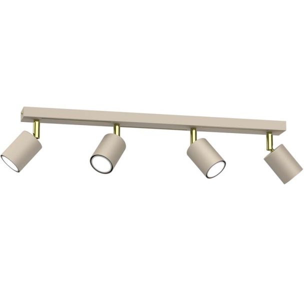 LUMINEX 4598 spot Striper beige/gold 4xGU10
