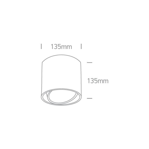 ONE LIGHT 12142/W Mykonos biała regulowana oprawa sufitowa z oprawką GU10 R111 75W