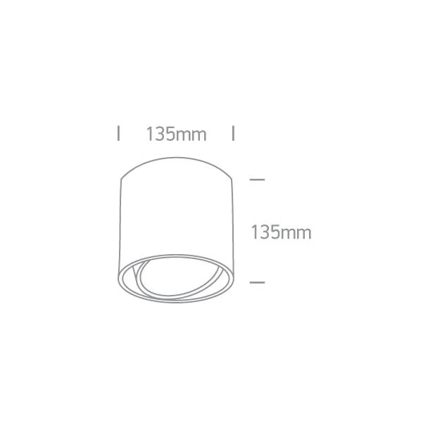 ONE LIGHT 12142/W Mykonos biała regulowana oprawa sufitowa z oprawką GU10 R111 75W