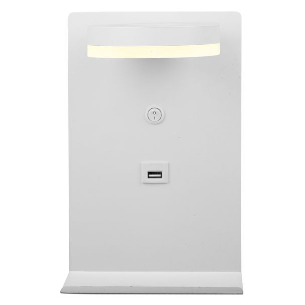 CANDELLUX 21-76052 COMPACT LAMPA KINKIET 4W LED BIAŁY + ŁADOWARKA USB