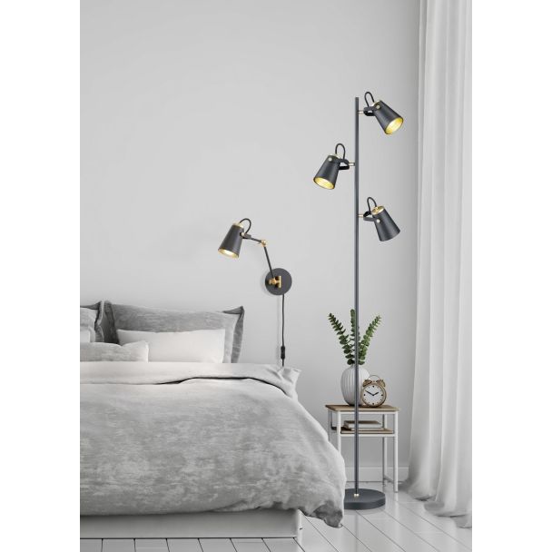 TRIO EDWARD 408800332 LAMPA STOJĄCA - PODŁOGOWA