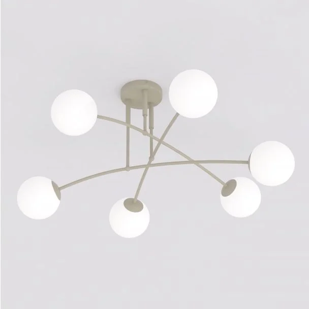 EMIBIG 1685/6 PREGOS 6 MOKKA OPAL LAMPA SUFITOWA