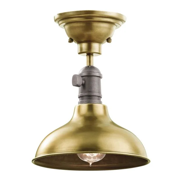 ELSTEAD Cobson KL-COBSON-MP-BR 1 Light Mini Pendant - Natural Brass