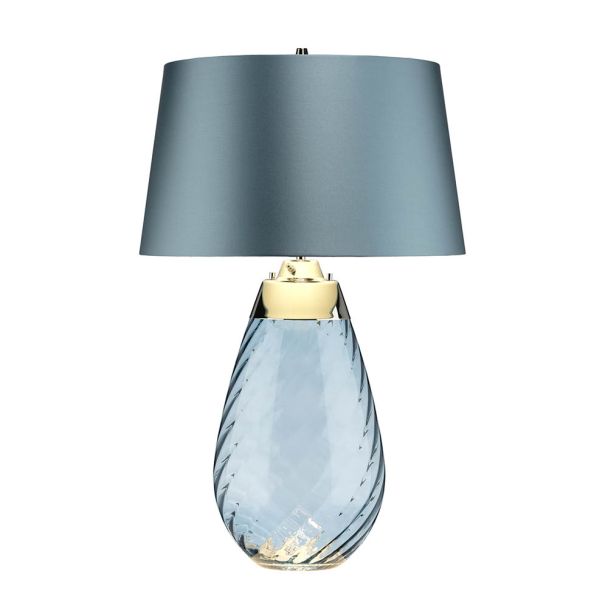 ELSTEAD Lena LENA-TL-L-BLUE 2 Light Large Blue Table Lamp