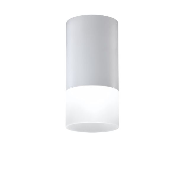 CANDELLUX 2273686 LAMPA SUFITOWA TUBA 1X50W GU10 MROŻONY+SZARY ŚR. 6,4 CM