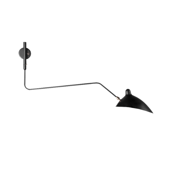 Step into Design W8701 Lampa ścienna CRANE-1W czarna 99 cm