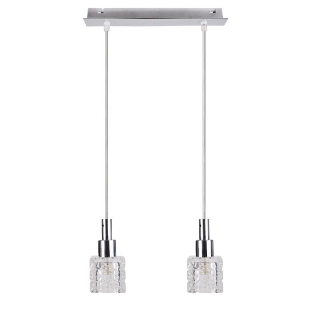 CANDELLUX 32-05922 RUBIK ZWIS 2X40 G9 CHROM+KRYSZTAŁ