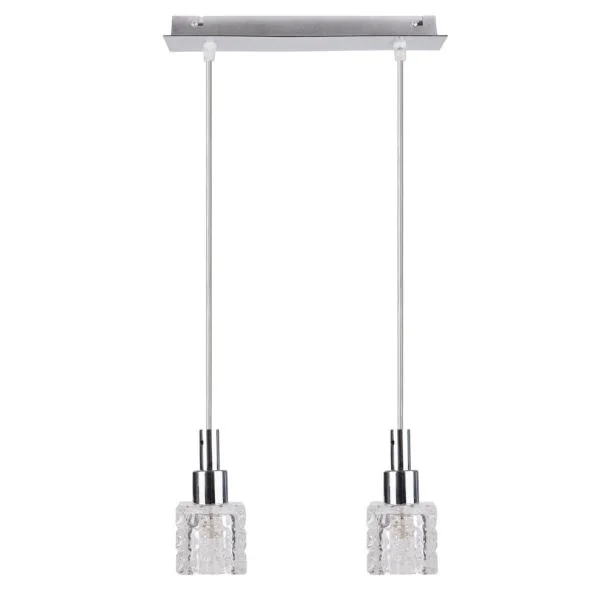 CANDELLUX 32-05922 RUBIK ZWIS 2X40 G9 CHROM+KRYSZTAŁ