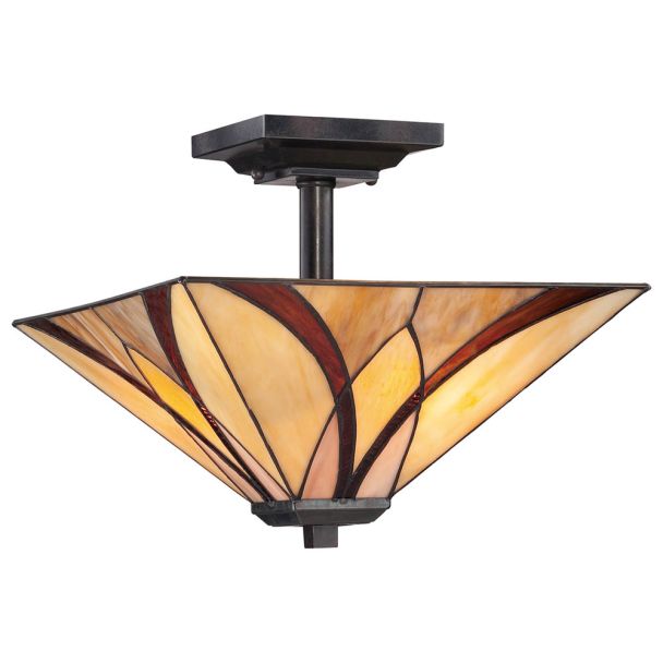 ELSTEAD Asheville QZ-ASHEVILLE-SF 2 Light Semi-Flush
