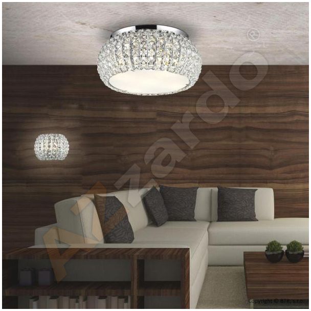 AZZARDO 5024-6X crystal / metal / chrome / AZ0695 Sophia 6 top Lampa sufitowa