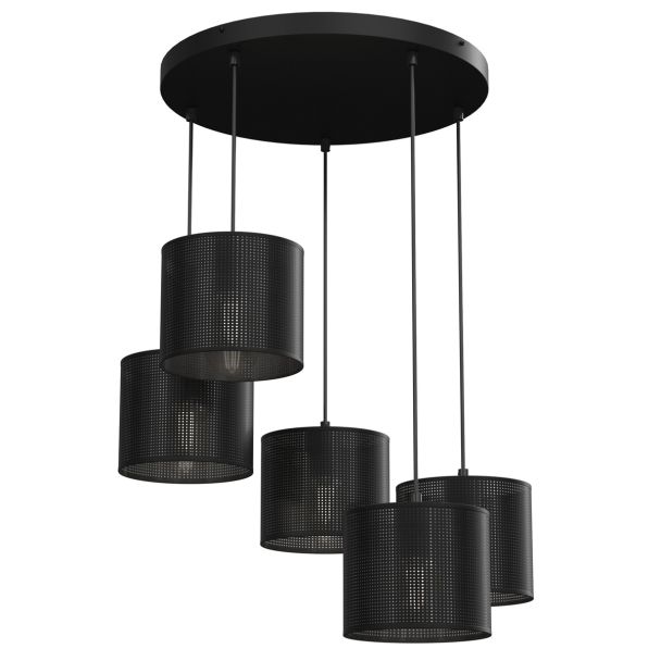 LUMINEX 5241 oprawa sufitowa Loft shade żyrandol czarny