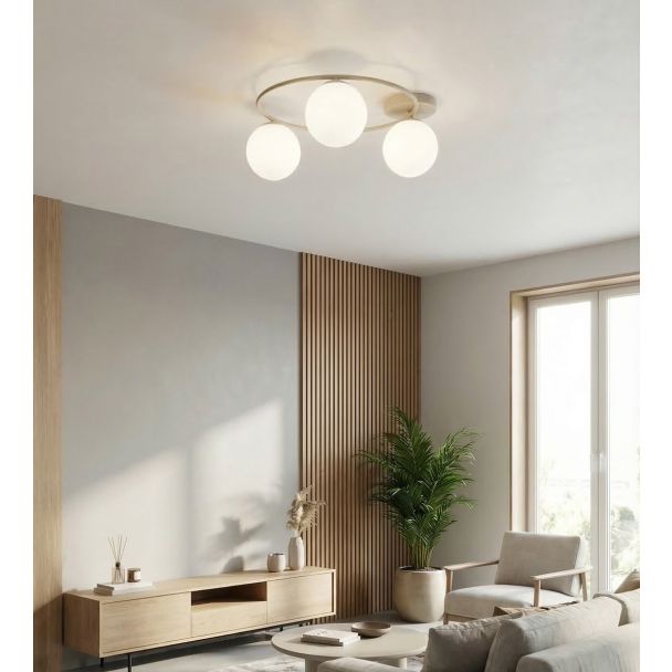 EMIBIG 1633/3 SOPRA 3 MOKKA OPAL LAMPA SUFITOWA
