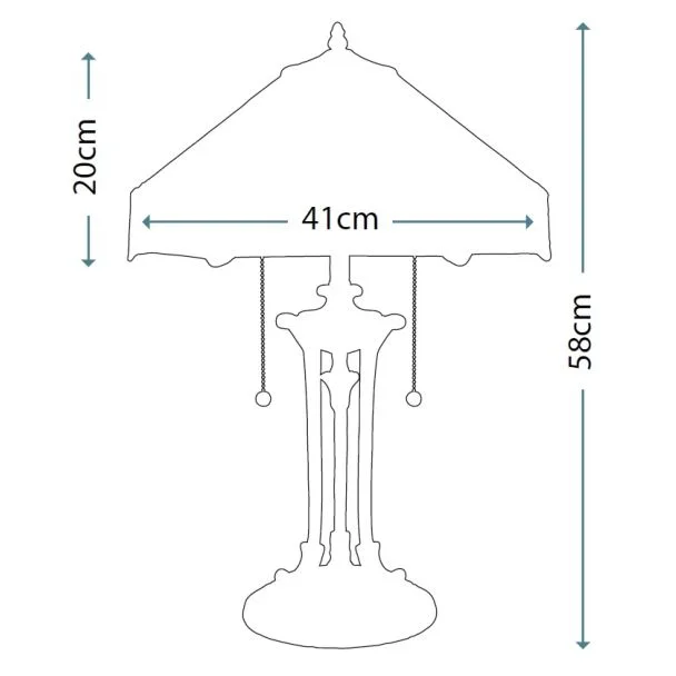 ELSTEAD INDUS QZ/INDUS/TL Table Lamp