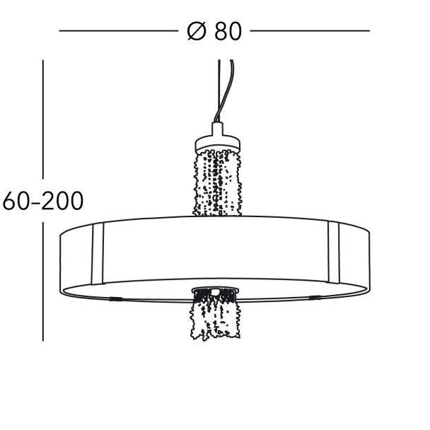 KOLARZ 0345.38S.3.AL.MUOKPT EMOZIONE lampa wisząca złoto 24K