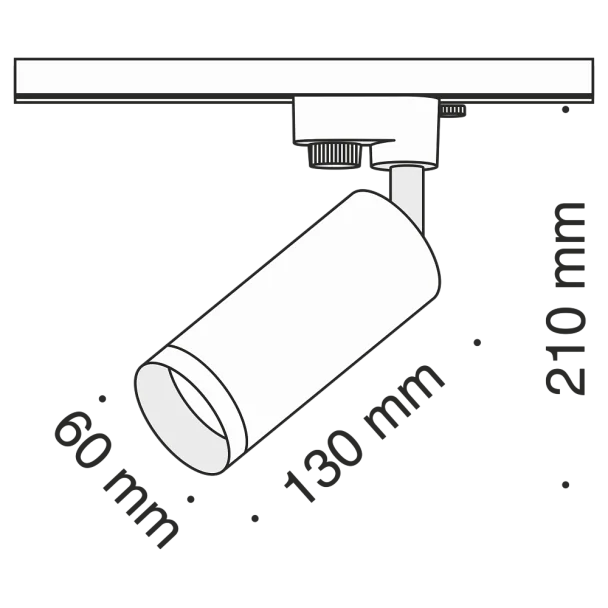 MAYTONI TR004-1-GU10-B Single phase track system Focus Track Lighting Black oprawa 1-fazowy
