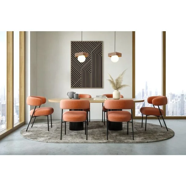SIGMA 33663 lampa wisząca Bloom 1 zwis czarny brązowy