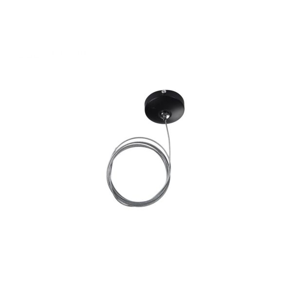 AZZARDO AZ4780 CEILING PLATE BK + WIRE TECHNICAL COMPONENT BLACK