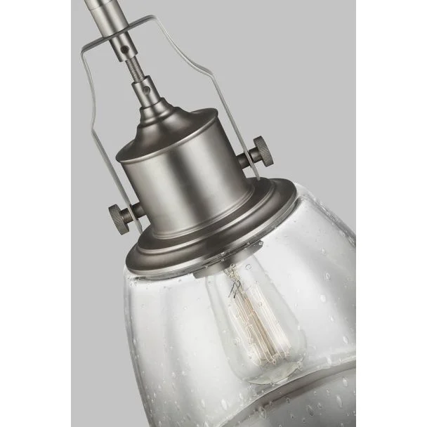 ELSTEAD Hobson FE-HOBSON-P-M-SN 1 Light Medium Pendant Satin Nickel