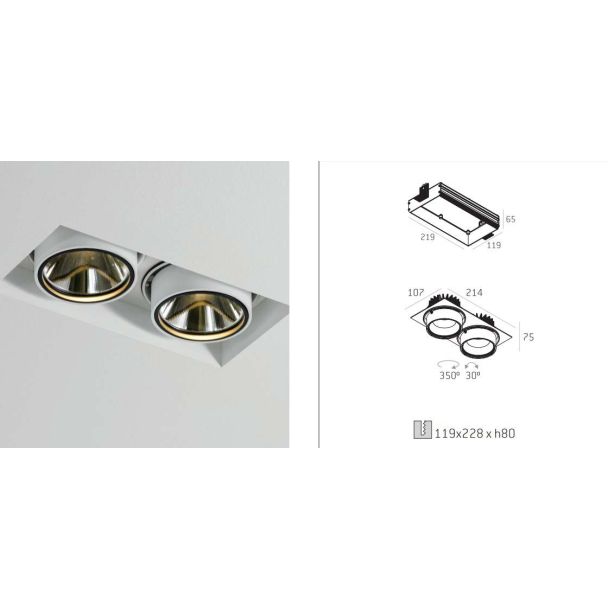 LABRA 4.2404 MULTIVA EVO 80.2 LED 12W Wireless CASAMBI