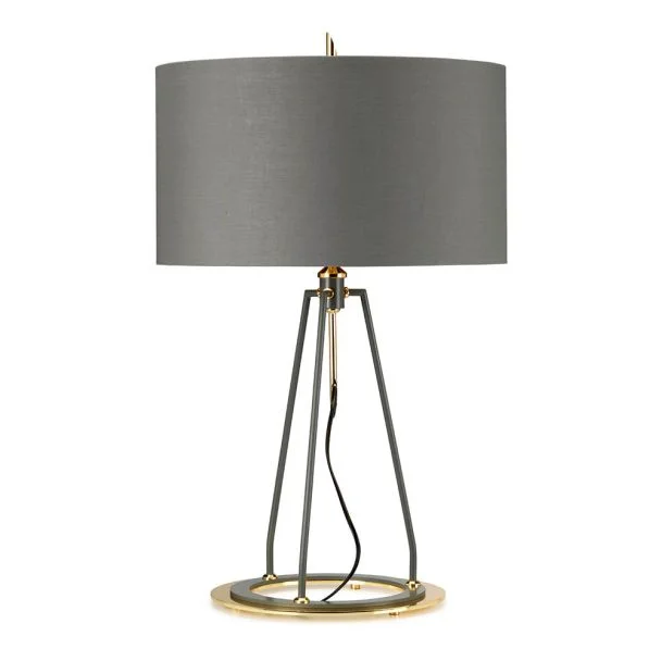 ELSTEAD Ferrara FERRARA-TL-GPG Table Lamp - Grey and Polished Gold