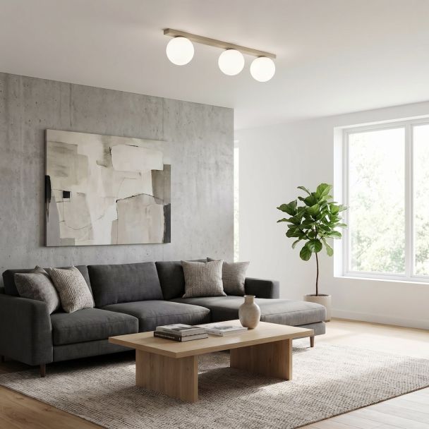 EMIBIG 1715/3 FIT 3 MOKKA OPAL Lampa sufitowa