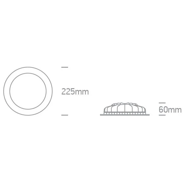 ONE LIGHT 10122FD/W/C Nata 3 biała oprawa typu downlight LED 4000K 22W dark light