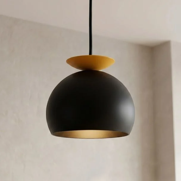 EMIBIG 1754/1 GEO 1 BLACK ORANGE Lampa wisząca