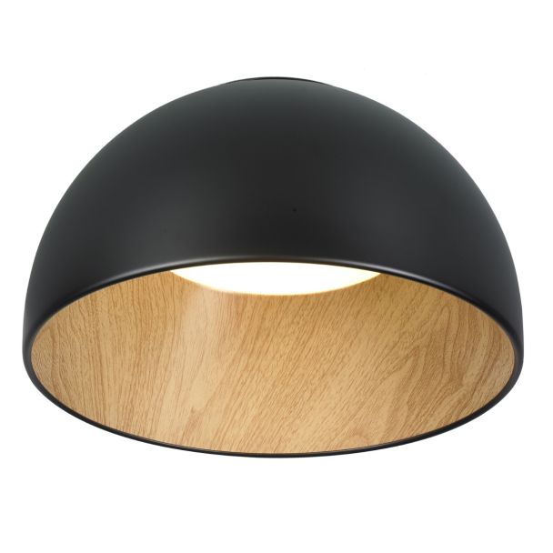 Step into design ST-9493C/A black Ledowy plafon PADELLA czarny 35 cm