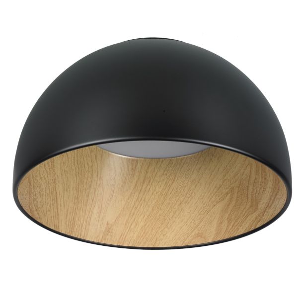 Step into design ST-9493C/A black Ledowy plafon PADELLA czarny 35 cm